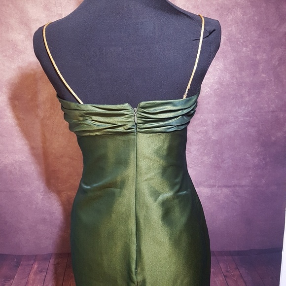 Andrea Polizzi for Rex Lester Green Dress - Sz 8 - Picture 3 of 3